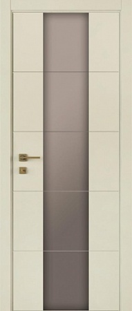 Межкомнатные двери Арт ЛШ16 Эмаль, RAL 9010+каленое стекло "Сатин" бесцветный, 600/700/800/900*2000 мм. «Дверной лидер» в Ярославле